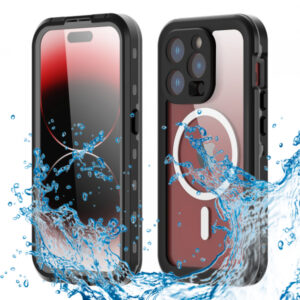 Husa Waterproof MagSafe pentru Apple iPhone 15 Pro, ShellBox, Neagra Husa Waterproof MagSafe pentru Apple iPhone 15 Pro, ShellBox, Neagra