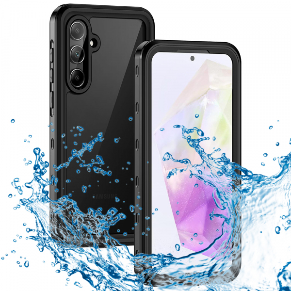 Husa Waterproof pentru Samsung Galaxy A35 5G A356, ShellBox, Neagra Husa Waterproof pentru Samsung Galaxy A35 5G A356, ShellBox, Neagra