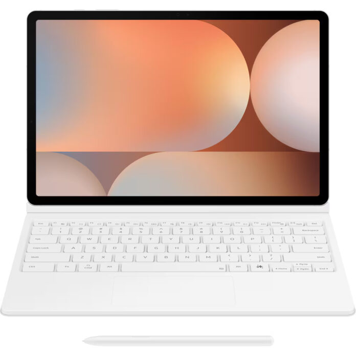Husa cu tastatura Samsung EF-DX825UWEGWW pentru Galaxy Tab S10+/S9+/S9 FE+, Alb
