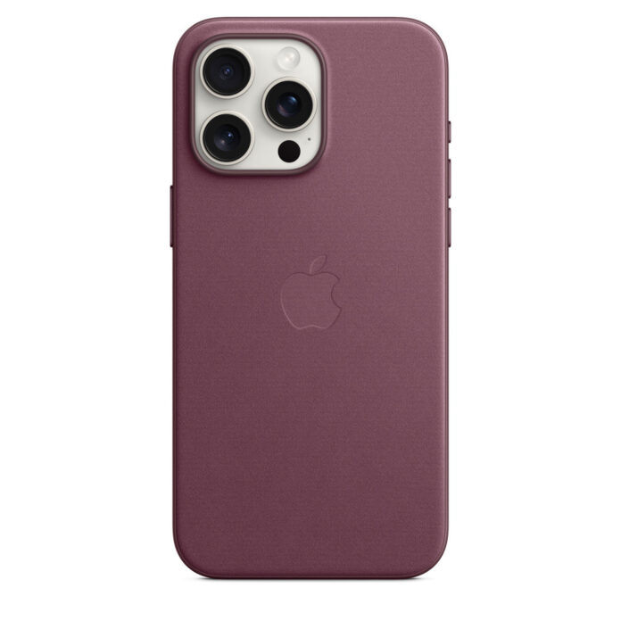 Husa de protectie Apple FineWoven Case cu MagSafe pentru iPhone 15 Pro Max, Mulberry Husa de protectie Apple FineWoven Case cu MagSafe pentru iPhone 15 Pro Max, Mulberry