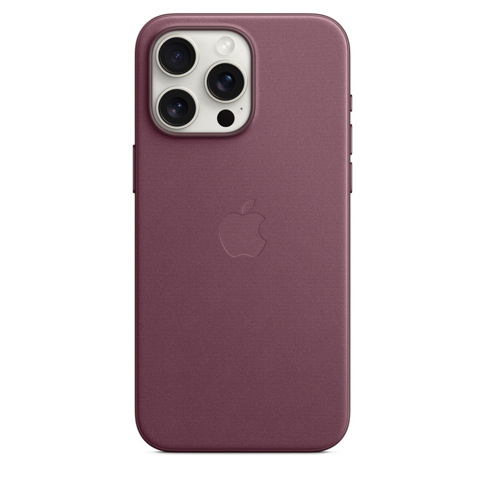 Husa de protectie Apple FineWoven Case cu MagSafe pentru iPhone 15 Pro Max, Mulberry Husa de protectie Apple FineWoven Case cu MagSafe pentru iPhone 15 Pro Max, Mulberry