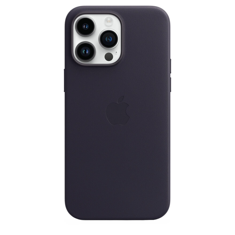 Husa de protectie Apple Leather Case with MagSafe pentru iPhone 14 Pro Max, Ink Husa de protectie Apple Leather Case with MagSafe pentru iPhone 14 Pro Max, Ink