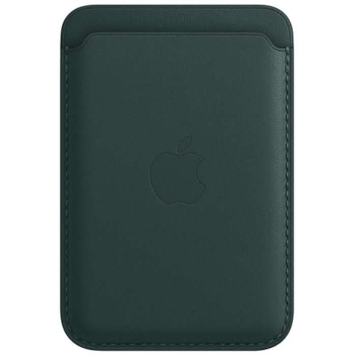 Husa de protectie Apple Leather Wallet MagSafe pentru iPhone, Forest Green Husa de protectie Apple Leather Wallet MagSafe pentru iPhone, Forest Green