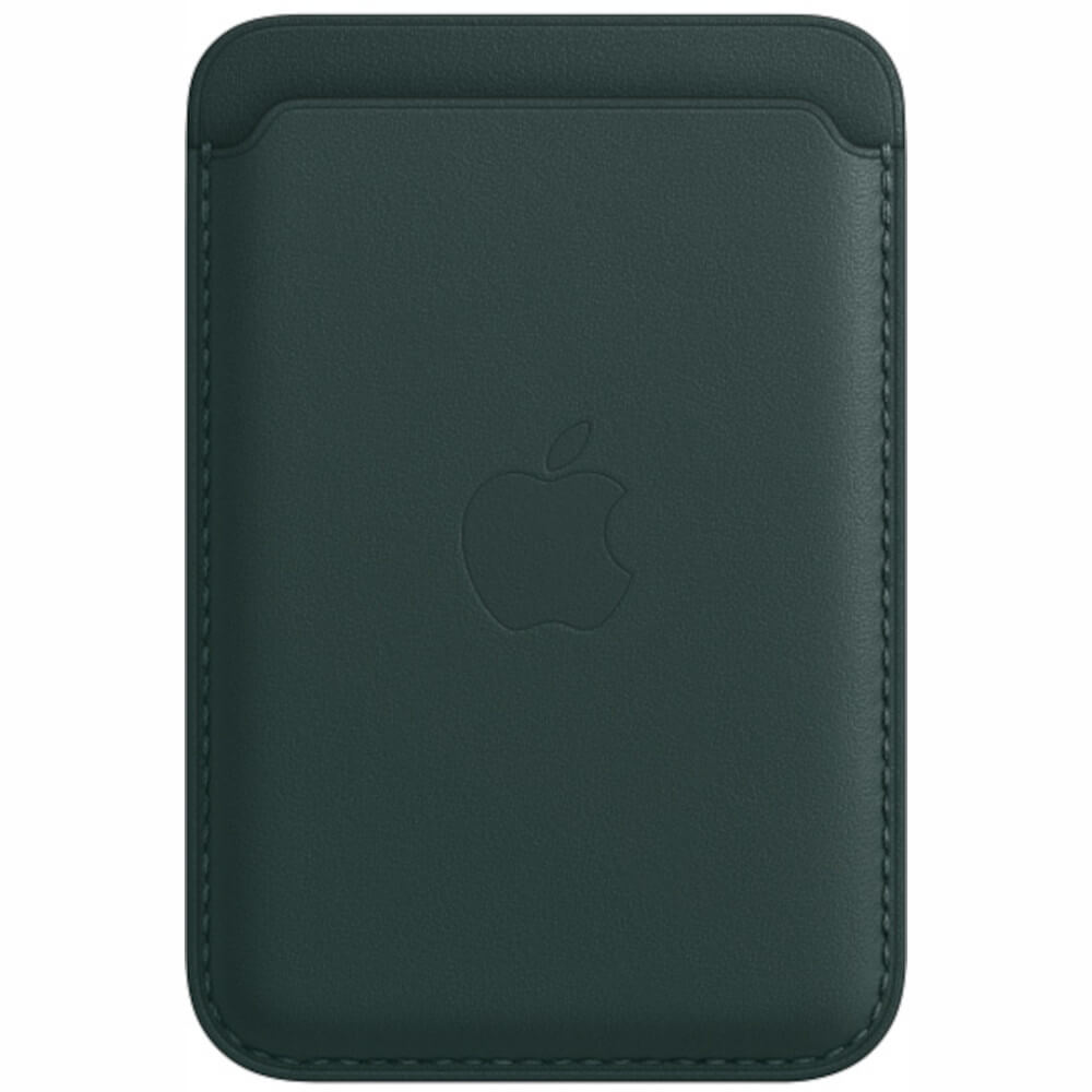Husa de protectie Apple Leather Wallet MagSafe pentru iPhone, Forest Green Husa de protectie Apple Leather Wallet MagSafe pentru iPhone, Forest Green