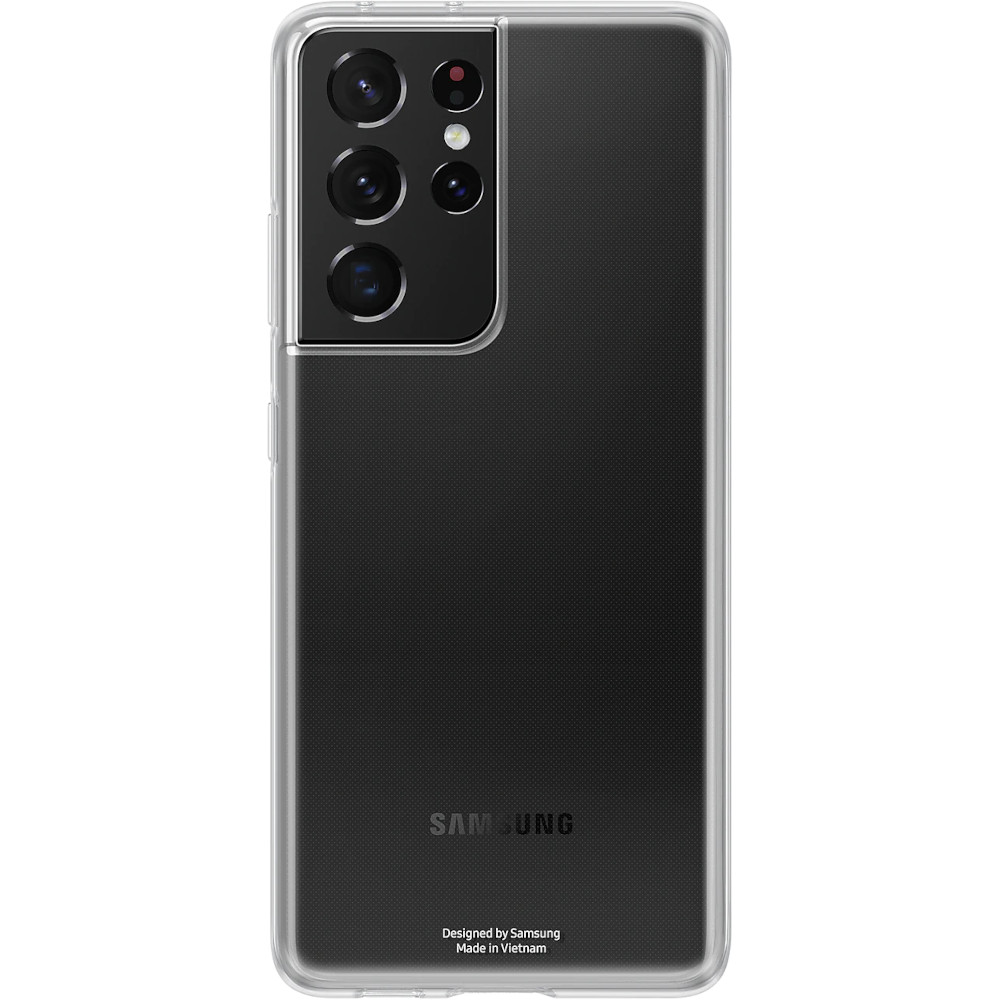 Husa de protectie Samsung Clear Cover pentru Galaxy S21 Ultra, Transparent Husa de protectie Samsung Clear Cover pentru Galaxy S21 Ultra, Transparent