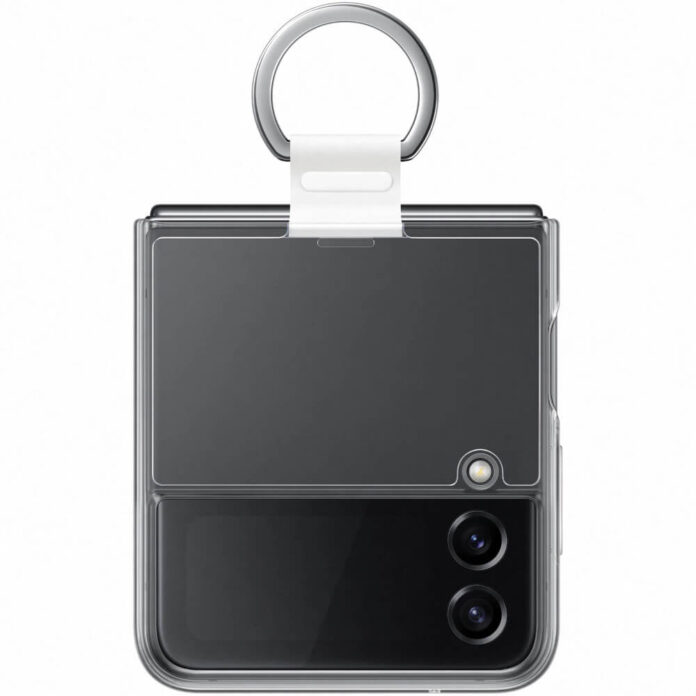 Husa de protectie Samsung Clear Cover with Ring pentru Galaxy Z Flip4, Transparent Husa de protectie Samsung Clear Cover with Ring pentru Galaxy Z Flip4, Transparent