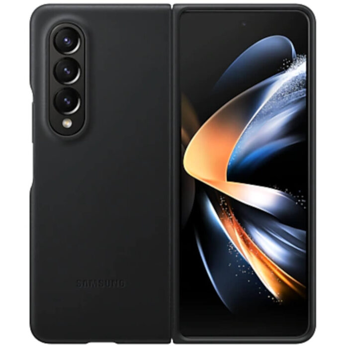 Husa de protectie Samsung Leather Cover pentru Galaxy Z Fold4, Negru Husa de protectie Samsung Leather Cover pentru Galaxy Z Fold4, Negru