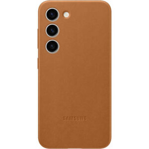 Husa de protectie Samsung Leather pentru Galaxy S23, Camel Husa de protectie Samsung Leather pentru Galaxy S23, Camel