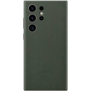 Husa de protectie Samsung Leather pentru Galaxy S23 Ultra, Verde Husa de protectie Samsung Leather pentru Galaxy S23 Ultra, Verde