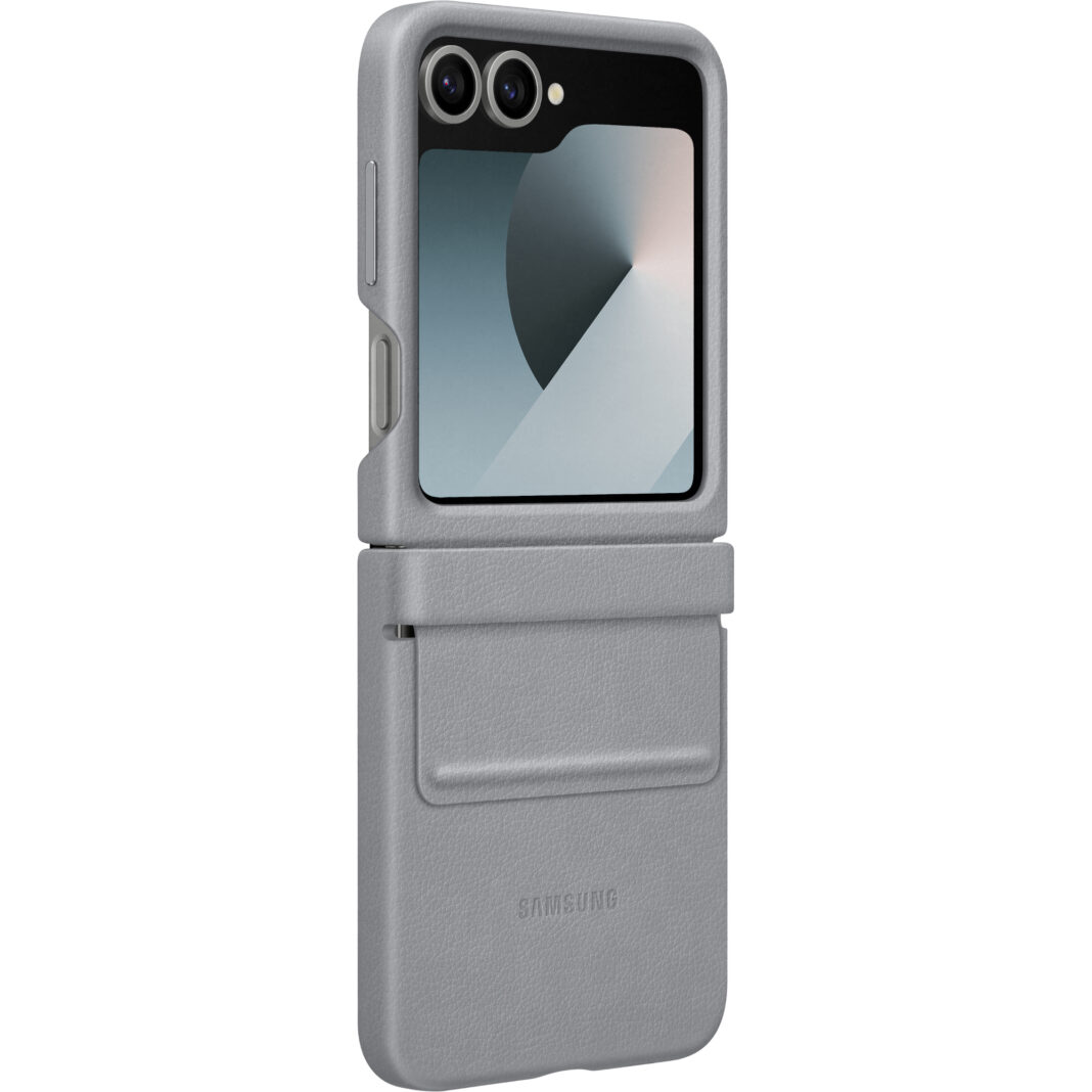 Husa Samsung Kindsuit Leather Case pentru Galaxy Z Flip 6, Mint Husa Samsung Kindsuit Leather Case pentru Galaxy Z Flip 6, Mint