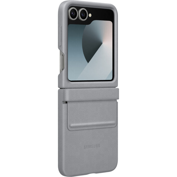 Husa Samsung Kindsuit Leather Case pentru Galaxy Z Flip 6, Mint Husa Samsung Kindsuit Leather Case pentru Galaxy Z Flip 6, Mint
