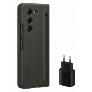 Husa de protectie Samsung pentru Galaxy Z Fold5 cu Pen, Incarcator retea 25 W, Negru Husa de protectie Samsung pentru Galaxy Z Fold5 cu Pen, Incarcator retea 25 W, Negru
