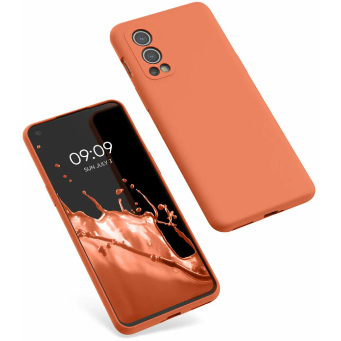 Husa Kwmobile pentru OnePlus Nord 2 5G, Silicon, Portocaliu, 56070.203 Husa Kwmobile pentru OnePlus Nord 2 5G, Silicon, Portocaliu, 56070.203