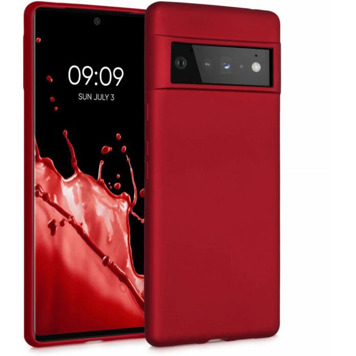 Husa pentru Google Pixel 6 Pro, Silicon, Rosu, 55856.36, Kwmobile