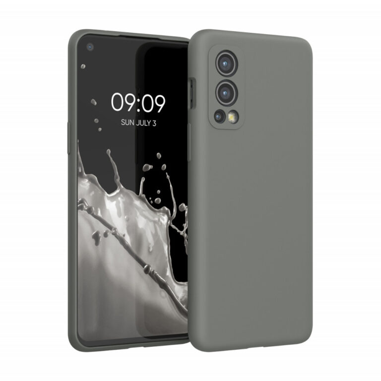 Husa pentru OnePlus Nord 2 5G, Silicon, Gri, 56070.155, Kwmobile