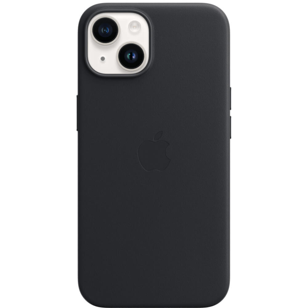 Husa de protectie Apple Leather Case with MagSafe pentru iPhone 14, Midnight Husa de protectie Apple Leather Case with MagSafe pentru iPhone 14, Midnight