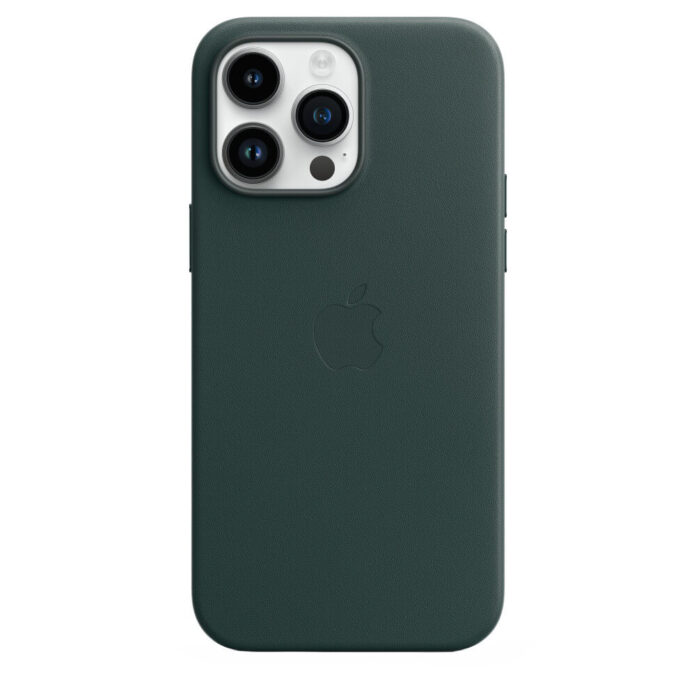 Husa de protectie Apple Leather Case with MagSafe pentru iPhone 14 Pro Max, Forest Green Husa de protectie Apple Leather Case with MagSafe pentru iPhone 14 Pro Max, Forest Green