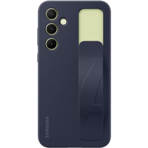 Husa de protectie Samsung Standing Grip pentru Galaxy A55 5G, Gri Husa de protectie Samsung Standing Grip pentru Galaxy A55 5G, Gri