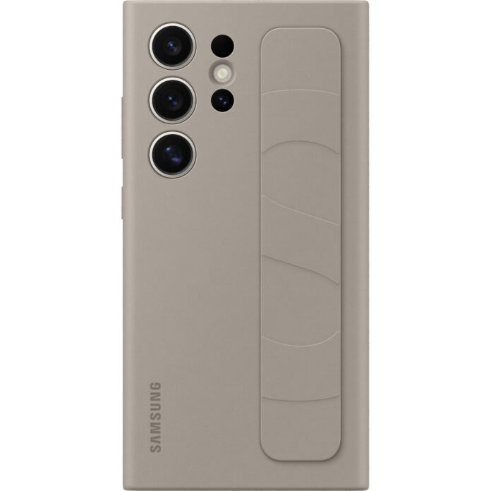 Husa Samsung Galaxy S24 Ultra Standing Grip Case, Light Taupe Husa Samsung Galaxy S24 Ultra Standing Grip Case, Light Taupe