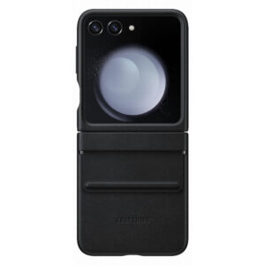 Husa de protectie Samsung pentru Galaxy Z Flip5, Flap-Eco Leather, Crem Husa de protectie Samsung pentru Galaxy Z Flip5, Flap-Eco Leather, Crem