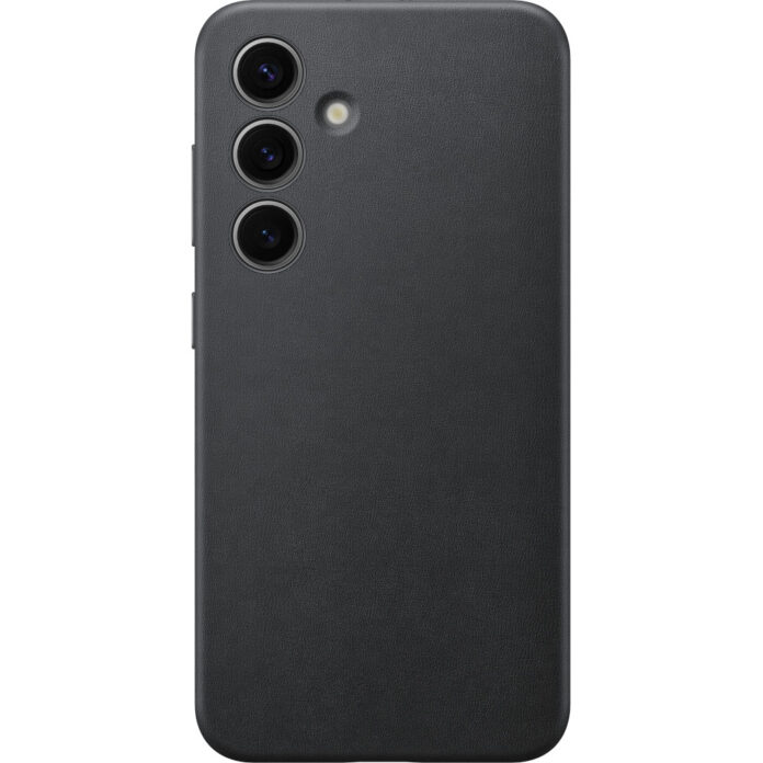 Husa Samsung Galaxy S24 Vegan Leather Case, Negru Husa Samsung Galaxy S24 Vegan Leather Case, Negru