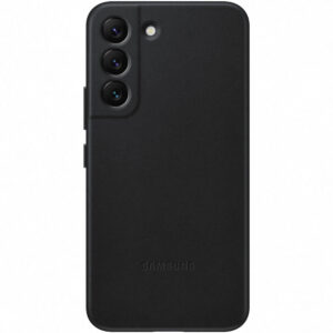 Husa de protectie Samsung Leather Cover pentru Galaxy S22, Negru Husa de protectie Samsung Leather Cover pentru Galaxy S22, Negru