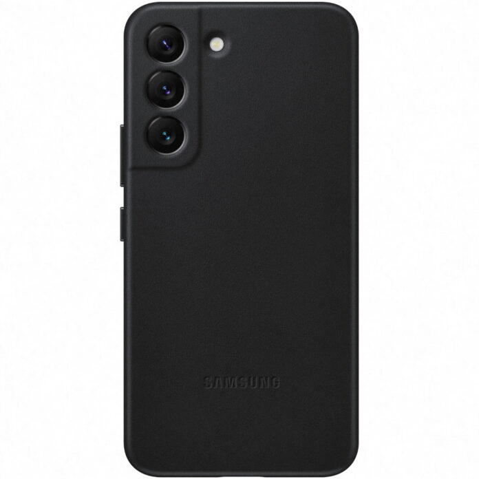 Husa de protectie Samsung Leather Cover pentru Galaxy S22, Negru Husa de protectie Samsung Leather Cover pentru Galaxy S22, Negru