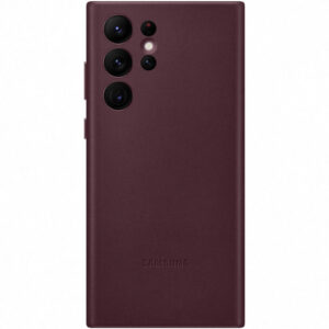 Husa de protectie Samsung Leather Cover pentru Galaxy S22 Ultra, Burgundy Husa de protectie Samsung Leather Cover pentru Galaxy S22 Ultra, Burgundy