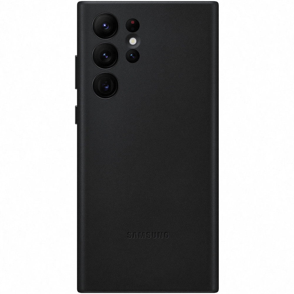 Husa de protectie Samsung Leather Cover pentru Galaxy S22 Ultra, Negru Husa de protectie Samsung Leather Cover pentru Galaxy S22 Ultra, Negru