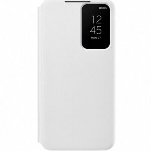 Husa de protectie Samsung Smart Clear View Cover pentru Galaxy S22, Alb Husa de protectie Samsung Smart Clear View Cover pentru Galaxy S22, Alb