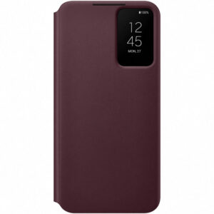 Husa de protectie Samsung Smart Clear View Cover pentru Galaxy S22+, Burgundy Husa de protectie Samsung Smart Clear View Cover pentru Galaxy S22+, Burgundy