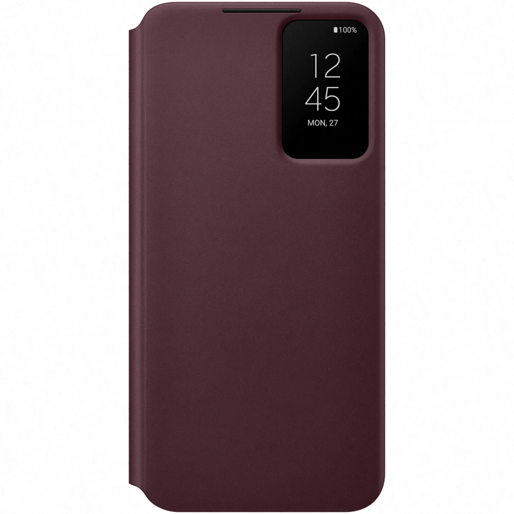 Husa de protectie Samsung Smart Clear View Cover pentru Galaxy S22+, Burgundy Husa de protectie Samsung Smart Clear View Cover pentru Galaxy S22+, Burgundy