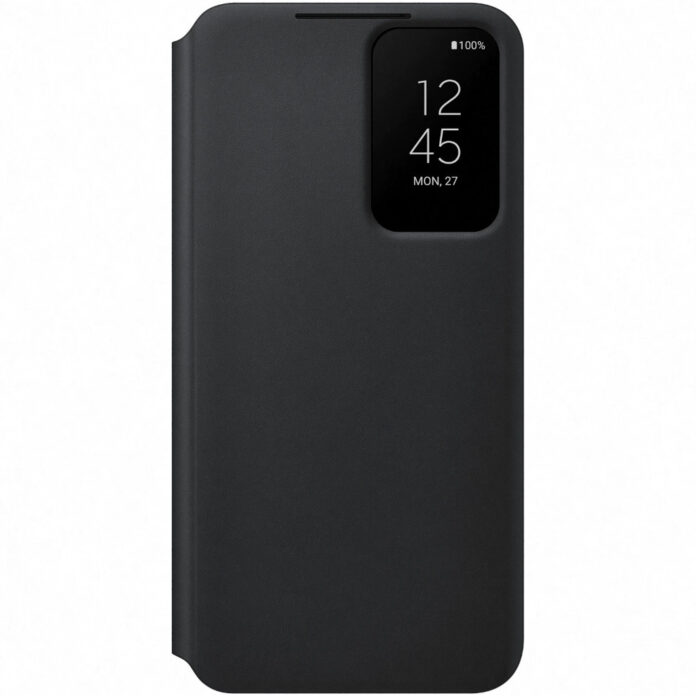 Husa de protectie Samsung Smart Clear View pentru Galaxy S22, Negru Husa de protectie Samsung Smart Clear View pentru Galaxy S22, Negru