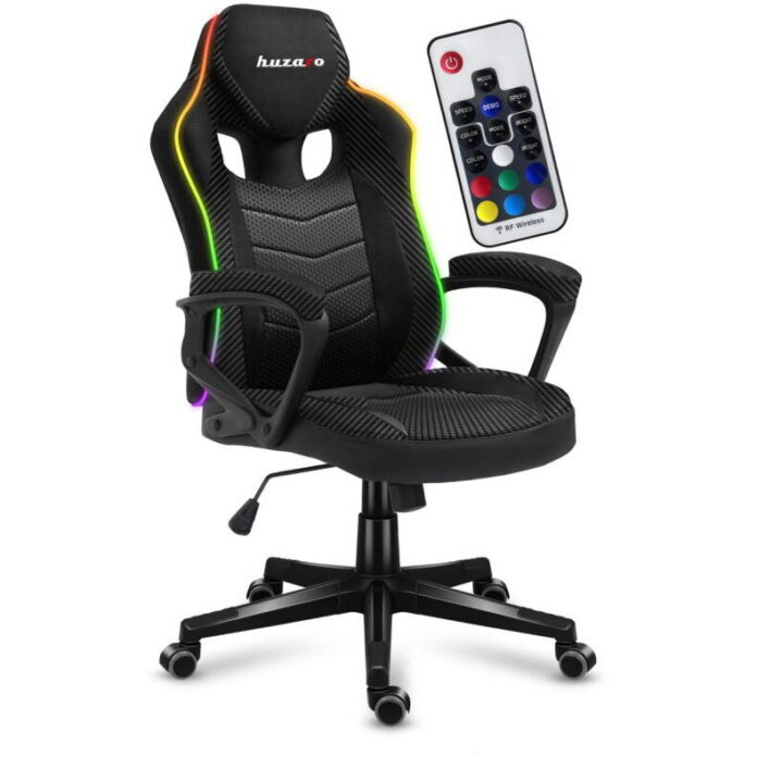 Scaun gaming Huzaro HZ-Force 2.5 RGB, Mesh, RGB LED, Cotiere moi, Cadru otel, Functie balans SoftFlex (Negru) Scaun gaming Huzaro HZ-Force 2.5 RGB, Mesh, RGB LED, Cotiere moi, Cadru otel, Functie balans SoftFlex (Negru)