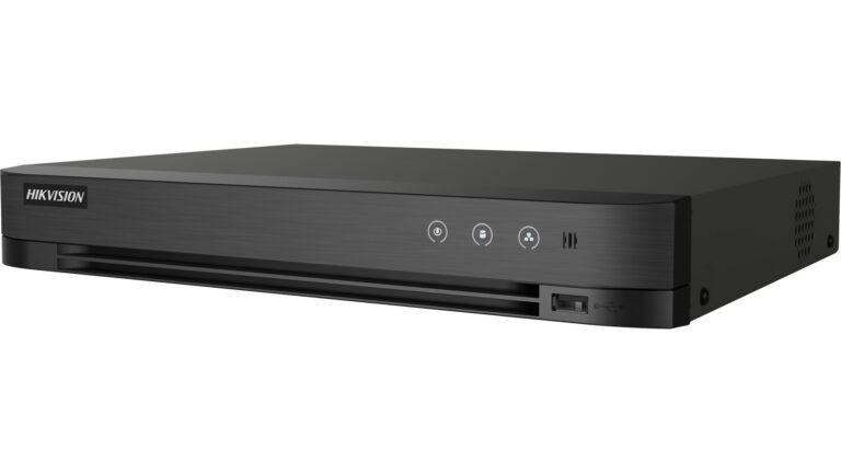 DVR 4 canale AcuSense Hikvision iDS-7204HUHI-M1/X, 5MP, latime banda 96Mbps, 1 port SATA