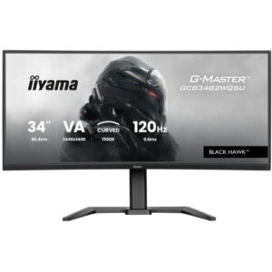 Monitor Gaming VA LED Iiyama 34inch GCB3482WQSU-B1, UWQHD (3440 x 1440), HDMI, DisplayPort, Ecran curbat, Boxe, 120 Hz, 0.6 ms (Negru) Monitor Gaming VA LED Iiyama 34inch GCB3482WQSU-B1, UWQHD (3440 x 1440), HDMI, DisplayPort, Ecran curbat, Boxe, 120 Hz, 0.6 ms (Negru)