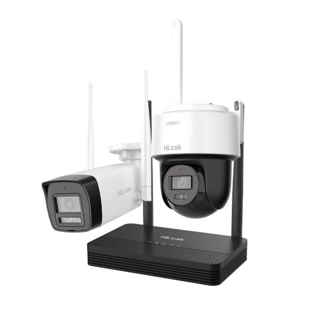 Kit supraveghere WiFi mixt HikVision Easy-Link HiLook IKS-2044BPH-PH/W, 4MP, 2.8 mm, IR 30 / 25 m, lumina alba 25 m, microfon, difuzor, detectie miscare, slot card Kit supraveghere WiFi mixt HikVision Easy-Link HiLook IKS-2044BPH-PH/W, 4MP, 2.8 mm, IR 30 / 25 m, lumina alba 25 m, microfon, difuzor, detectie miscare, slot card