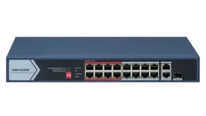 Switch POE Hikvision DS-3E0318P-E/M(C), 7.2Gbps, 16 porturi, 10/100Mbps, 130W, montare perete Switch POE Hikvision DS-3E0318P-E/M(C), 7.2Gbps, 16 porturi, 10/100Mbps, 130W, montare perete
