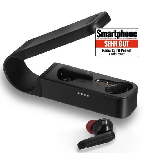 Casti True Wireless Hama Spirit Pocket, Bluetooth, Microfon (Negru) Casti True Wireless Hama Spirit Pocket, Bluetooth, Microfon (Negru)