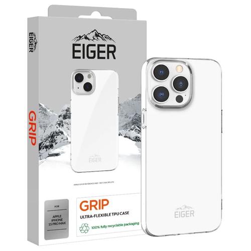 Husa Eiger Grip compatibila cu iPhone 15 Pro Max, Transparent Husa Eiger Grip compatibila cu iPhone 15 Pro Max, Transparent