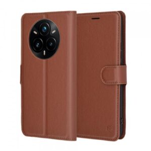 Husa Techsuit Leather Folio pentru Realme 14 Pro+ (Maro) Husa Techsuit Leather Folio pentru Realme 14 Pro+ (Maro)