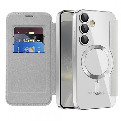 Husa MagSafe Techsuit SmartMag Book pentru Samsung Galaxy S24 S921 (Roz) Husa MagSafe Techsuit SmartMag Book pentru Samsung Galaxy S24 S921 (Roz)