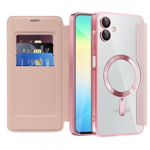 Husa MagSafe Techsuit SmartMag Book pentru Samsung Galaxy A06 A065 (Roz) Husa MagSafe Techsuit SmartMag Book pentru Samsung Galaxy A06 A065 (Roz)