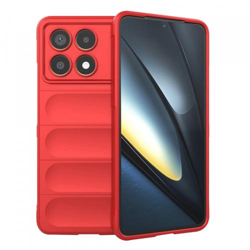 Husa Techsuit Magic Shield pentru Poco F6 Pro, Rosu Husa Techsuit Magic Shield pentru Poco F6 Pro, Rosu