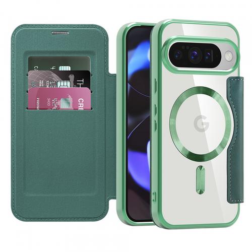 Husa MagSafe pentru Google Pixel 10 Pro / 10, Techsuit, SmartMag Book (Albastru) Husa MagSafe pentru Google Pixel 10 Pro / 10, Techsuit, SmartMag Book (Albastru)