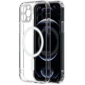 Husa MagSafe pentru Apple iPhone 15 Plus, OEM, Magnetic, Transparenta Husa MagSafe pentru Apple iPhone 15 Plus, OEM, Magnetic, Transparenta