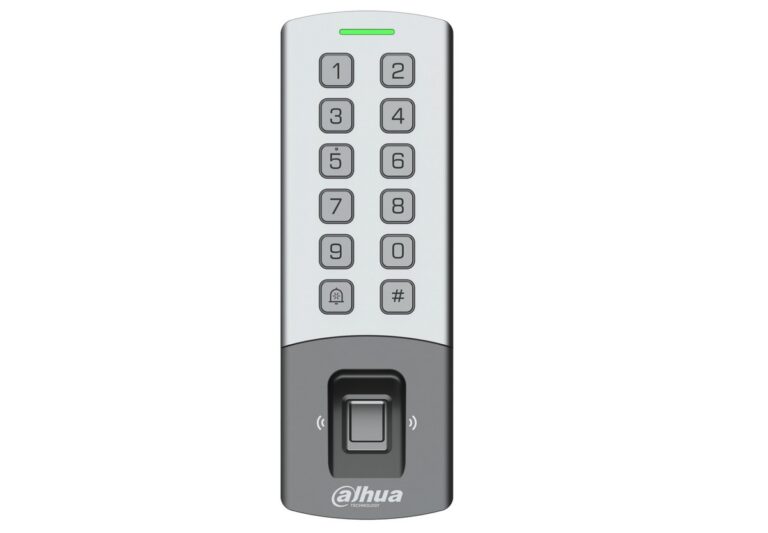 Control acces standalone Dahua ASI1212M-W, Wi-Fi, card RFID, parola, amprenta, 10000 utilizatori, Wiegand, RS485, IP65