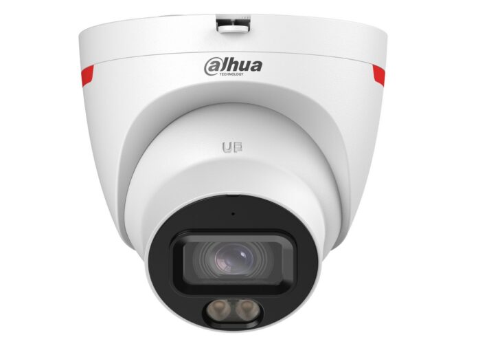 Camera supraveghere dome IP Dahua IPC-HDW2249T-S-LED-0280B-PRO, WizSense, 2MP, WizColor, LED alb 30m, Audio, PoE, IP67