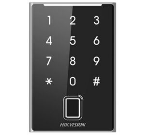 Cititor de proximitate Hikvision DS-K1109DKFB, Mifare, Bluetooth, Wiegand, tastatura, amprenta, IP65 Cititor de proximitate Hikvision DS-K1109DKFB, Mifare, Bluetooth, Wiegand, tastatura, amprenta, IP65