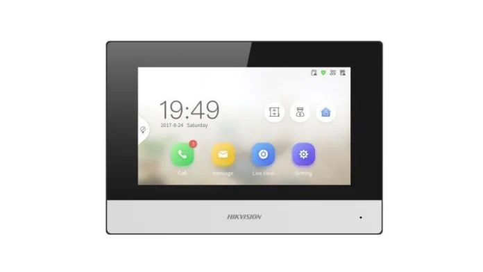 Monitor videointerfon TCP/IP, Wi-Fi, 2 fire, ecran 7 inch, touch screen, microfon, difuzor, Hikvision DS-KH6320Y-WTE2 Monitor videointerfon TCP/IP, Wi-Fi, 2 fire, ecran 7 inch, touch screen, microfon, difuzor, Hikvision DS-KH6320Y-WTE2